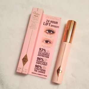 NIB Charlotte Tilbury Pillow Talk Push Up Lashes Mascara Super Black FULL SIZE